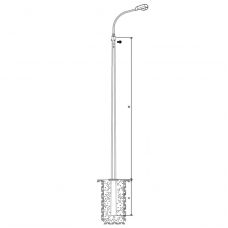 Опора МКС-12Ф-0,7