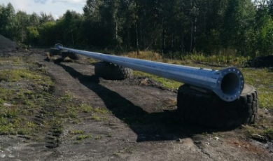 Мунайский разрез, с. Сузоп, Алтайский край — Прожекторные мачты ВМО